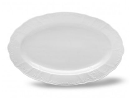 Mísa oválná, 36 cm, bílá, Bernadotte, český porcelán, Thun