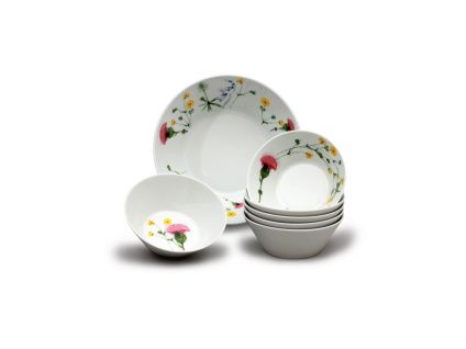Tom, kompotová souprava, Letní louka, 7 d., porcelán Thun
