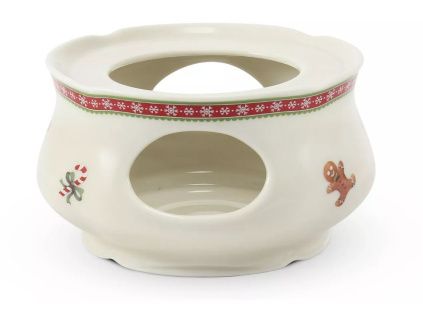 Ohřívač pod konvici, 12 cm, perníčky, vánoční porcelán, Leander