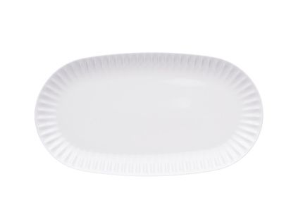 Podnos oválný, 37 cm, bílý, Ribby, čeaký porcelán, G. Benedikt