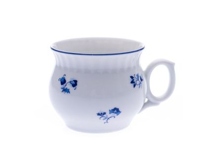 Hrnek Darume, 0,29 l, Český porcelán Dubí, modrá házenka