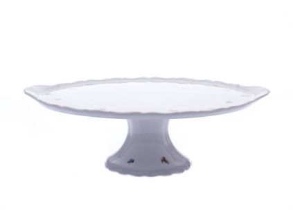 Talíř na dort s podstavcem, porcelán, Verona, 33 cm, házenka, G. Benedikt