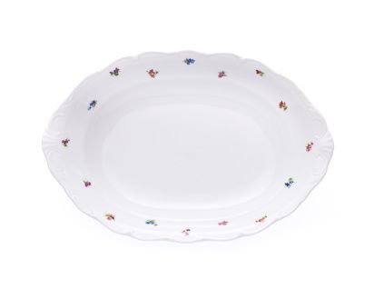 Koš na chléb, český porcelán, Verona, 36 cm, házenka, G. Benedikt