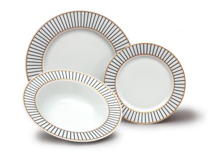 Talířová souprava, český porcelán, Elegance A, Thun, 18 d.