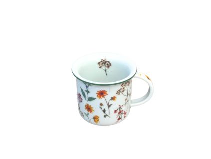 Hrnek Tina, 100 ml, drobné luční květy, porcelán Dubí