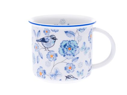 Hrnek Tina, 250 ml, modří ptáci, Český porcelán Dubí