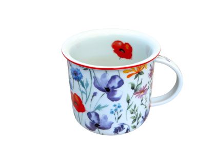Hrnek Tina, 380 ml, luční květiny, Český porcelán Dubí
