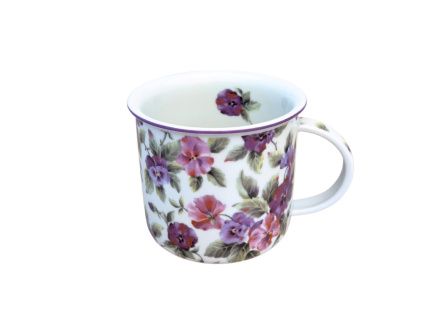 Hrnek Tina, 380 ml, maceška, Český porcelán Dubí