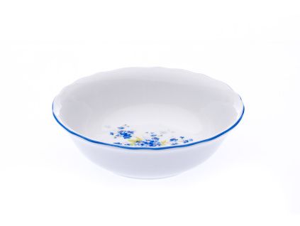 Miska na kompot, 14 cm, pomněnky, Český porcelán Dubí