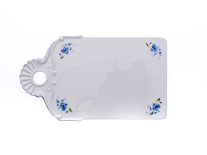 Podnos na chléb, 27,5 cm, pomněnky, Český porcelán Dubí