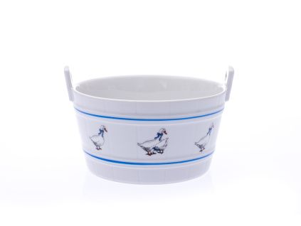 Díže, 14,8 cm, husy, Český porcelán Dubí