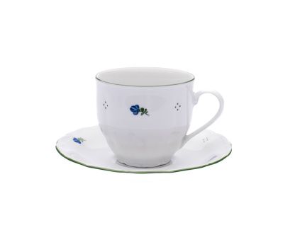 Šálek s podšálkem, kytičky, 250 ml, porcelán, G. Benedikt