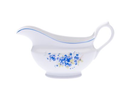 Omáčník oválný, 0,30 l, pomněnky, Český porcelán