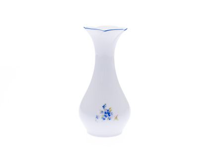 Váza kytka, 16,5 cm, pomněnky, Český porcelán