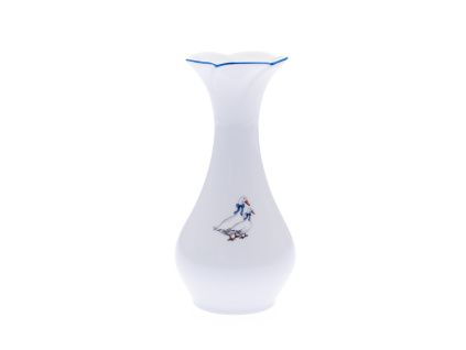 Váza kytka, český porcelán, 16,5 cm, husy, Český porcelán