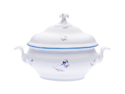 Mísa polévková, 3 l, husy, porcelán Dubí