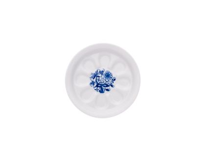 Pivní tácek, cibulák, 13 cm, Český porcelán Dubí