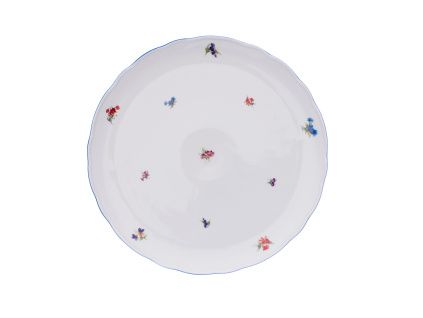 Talíř dortový, 31 cm, rakouská házenka, Český porcelán