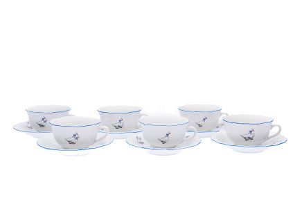 Sada šálků s podšálkem, 200 ml, husy, Český porcelán, 6 ks