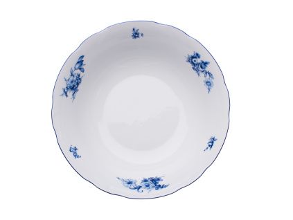 Rose, mísa kompotová, porcelán, modré růže, 23 cm, Thun