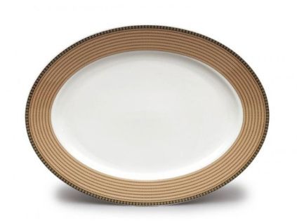 Mísa oválná, 36 cm, perličky, porcelán Thun