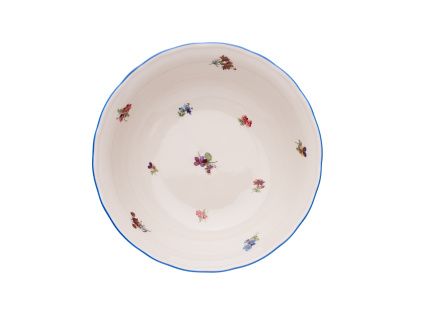 Mísa kompotová, 21 cm, rakouská házenka, slonová kost, porcelán Dubí
