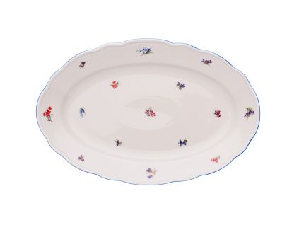 Mísa oválná, 35 cm, rakouská házenka, slonová kost, porcelán Dubí