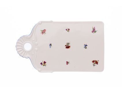 Podnos na chléb, 27,5 cm, rakouská házenka, slonová kost, porcelán Dubí