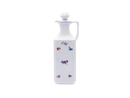 Porcelánová karafa olej, rakouská házenka, 0,7 l, Český porcelán