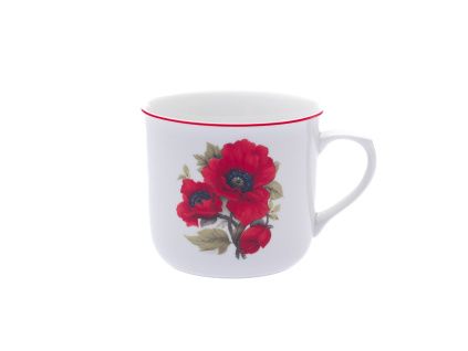 Hrnek Vařák, 0,65 l, vlčí mák, Český porcelán Dubí