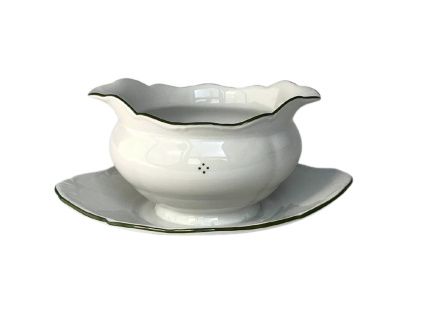 Omáčník, český porcelán, Verona, 0,45 l, kytičky, G. Benedikt
