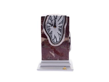 Hodiny Dali, porcelán, hnědé, výška 21 cm, Royal Dux Bohemia