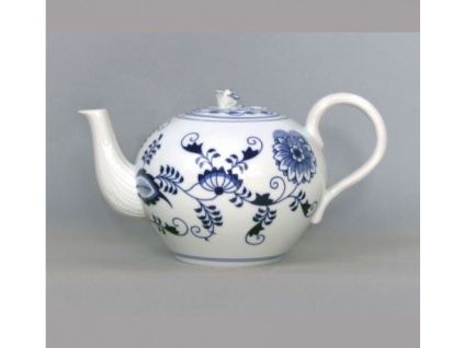 Konvice čajová se sítkem s víčkem  0,95 l, cibulák, Český porcelán