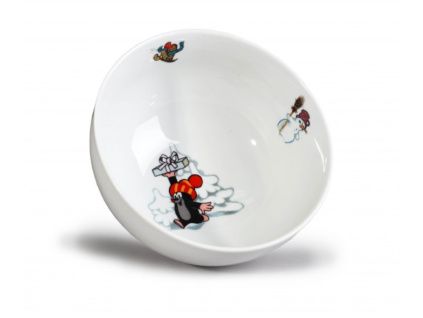 Dětská miska na polévku, 700 ml, Krteček a Vánoce, český porcelán, Thun