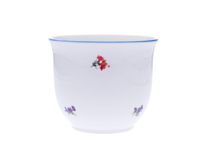 Květináč bez uch, 13,5 cm, rakouská házenka, Český porcelán
