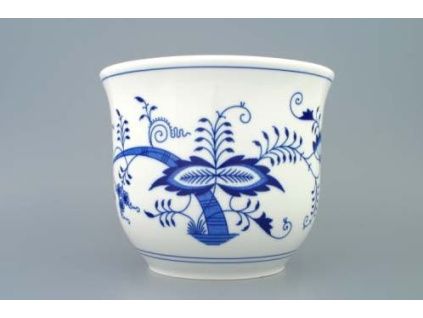 Květináč bez uch, bez nožky  18 cm, cibulák, Český porcelán