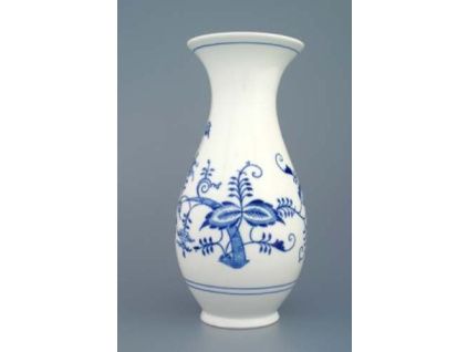 Váza 25,5 cm, cibulák, Český porcelán