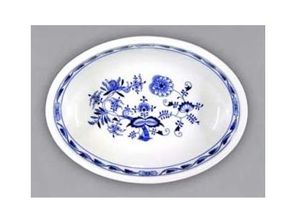 Mísa zapékací oválná velká, 32,5 cm, cibulák, Český porcelán