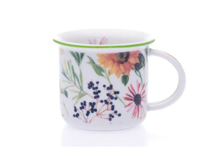 Hrnek Tina, 100 ml, slunečnicová louka, porcelán Dubí