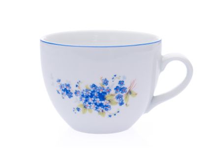 Hrnek Milada, Český porcelán Dubí, 480 ml, pomněnky