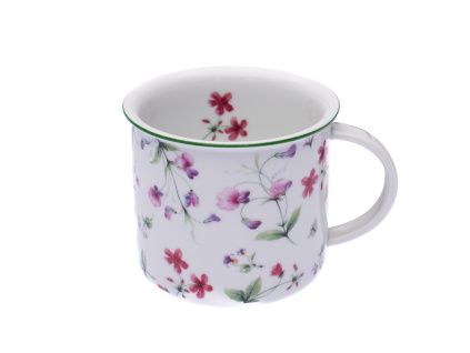 Hrnek Tina, 380 ml, jarní květiny, Český porcelán Dubí