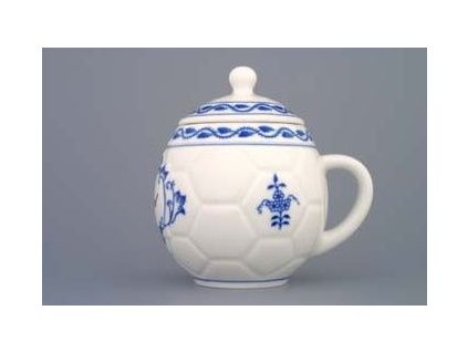 Hrnek na med s víčkem, 0,40 l,  cibulák, Český porcelán