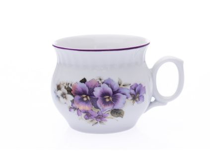 Hrnek Darume, 0,29 l, Český porcelán Dubí, maceška
