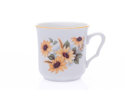 Hrnek Karel, 0,27 l, Český porcelán Dubí, rudbégie