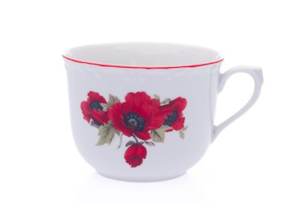 Hrnek R, 270 ml, vlčí mák, Český porcelán