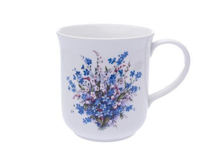 Hrnek Golem, 1,5 l, konvalinky a pomněnky, Český porcelán