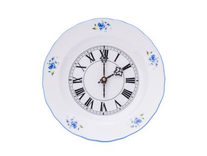 Hodiny, 24 cm, pomněnky, Český porcelán