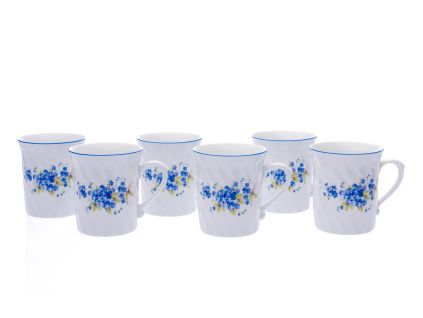 Sada hrnků Richmond, 250 ml, pomněnky, Český porcelán, 6 ks