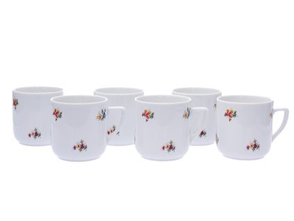 Sada hrnků Pětka, 0,40 l, házenka II, Český porcelán Dubí, 6 ks