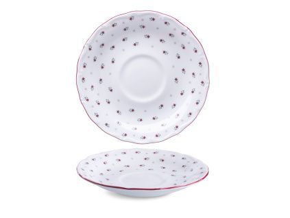 Podšálek, 15 cm, český porcelán, Verona, Franceska, G. Benedikt